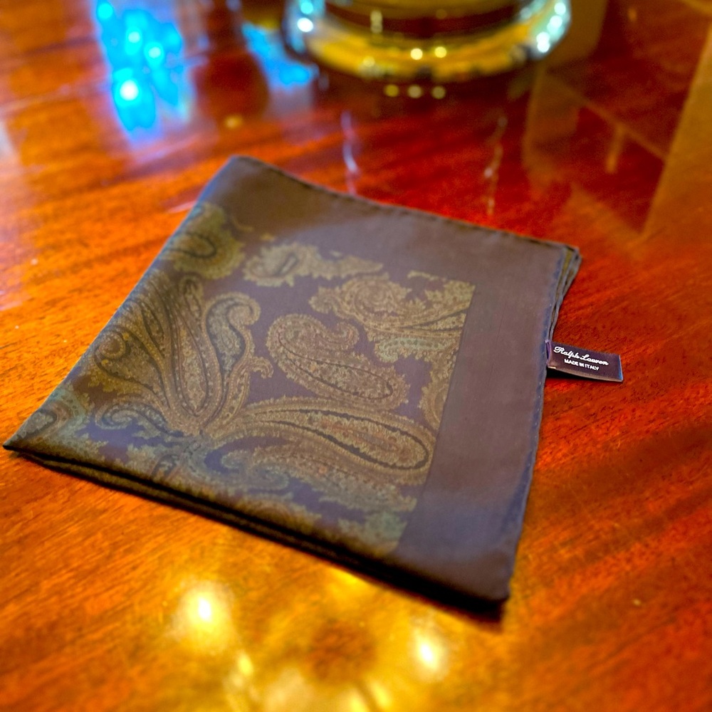 Ralph Lauren Purple Label Silk Pocket Square